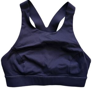 Lululemon Fast And Free Deep Purple Sports Bra